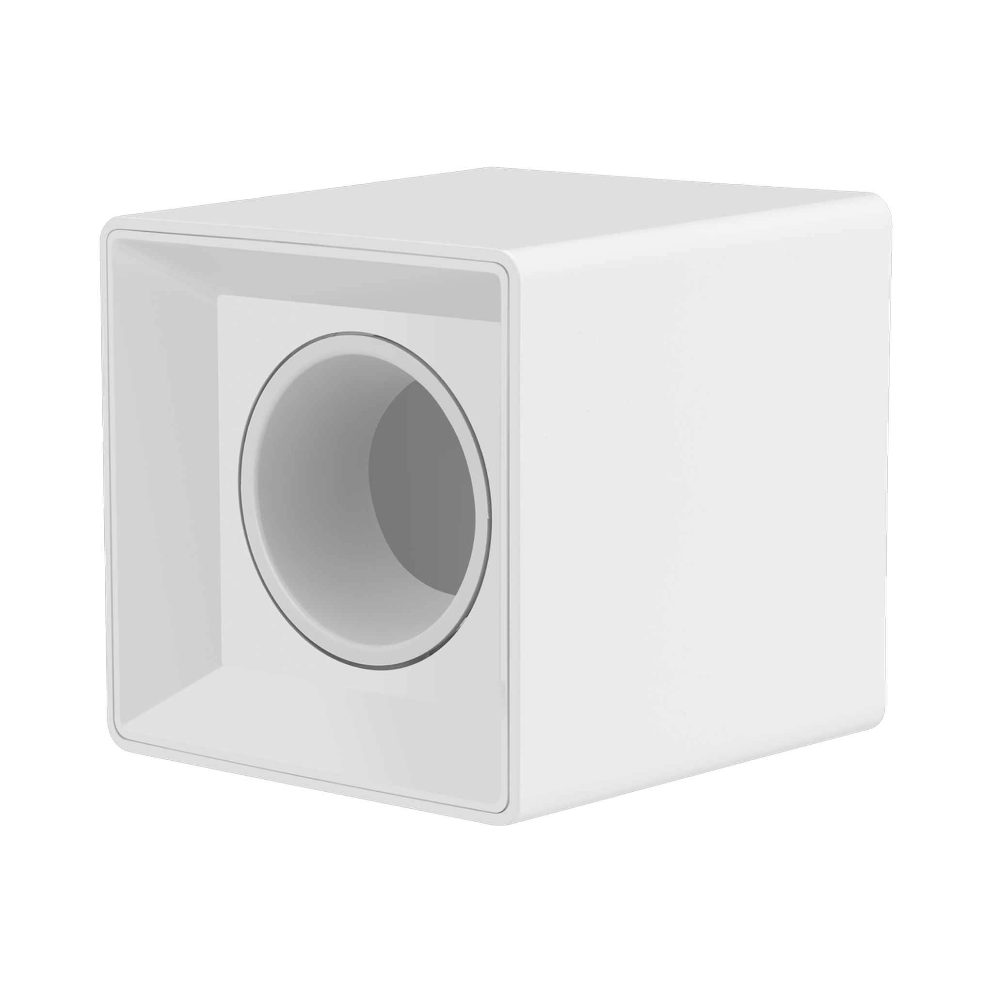 Focus Tilt GU10 Polycarb Surface Downlighter - LED Lights + Fittings - South Africa Mesmerize Focus tilt GU10 surface downlighter, square, white
